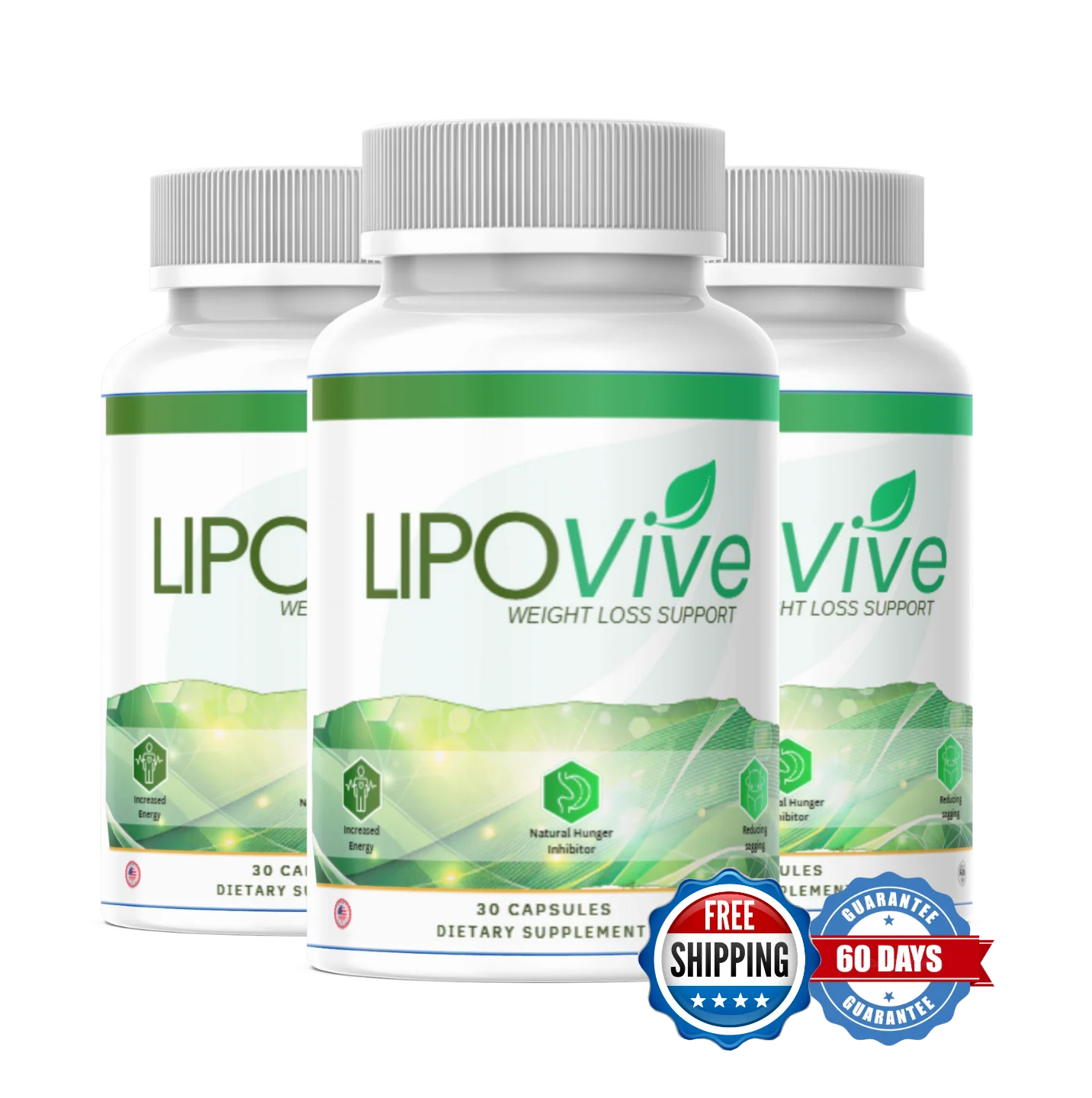 LipoVive 3 bottles
