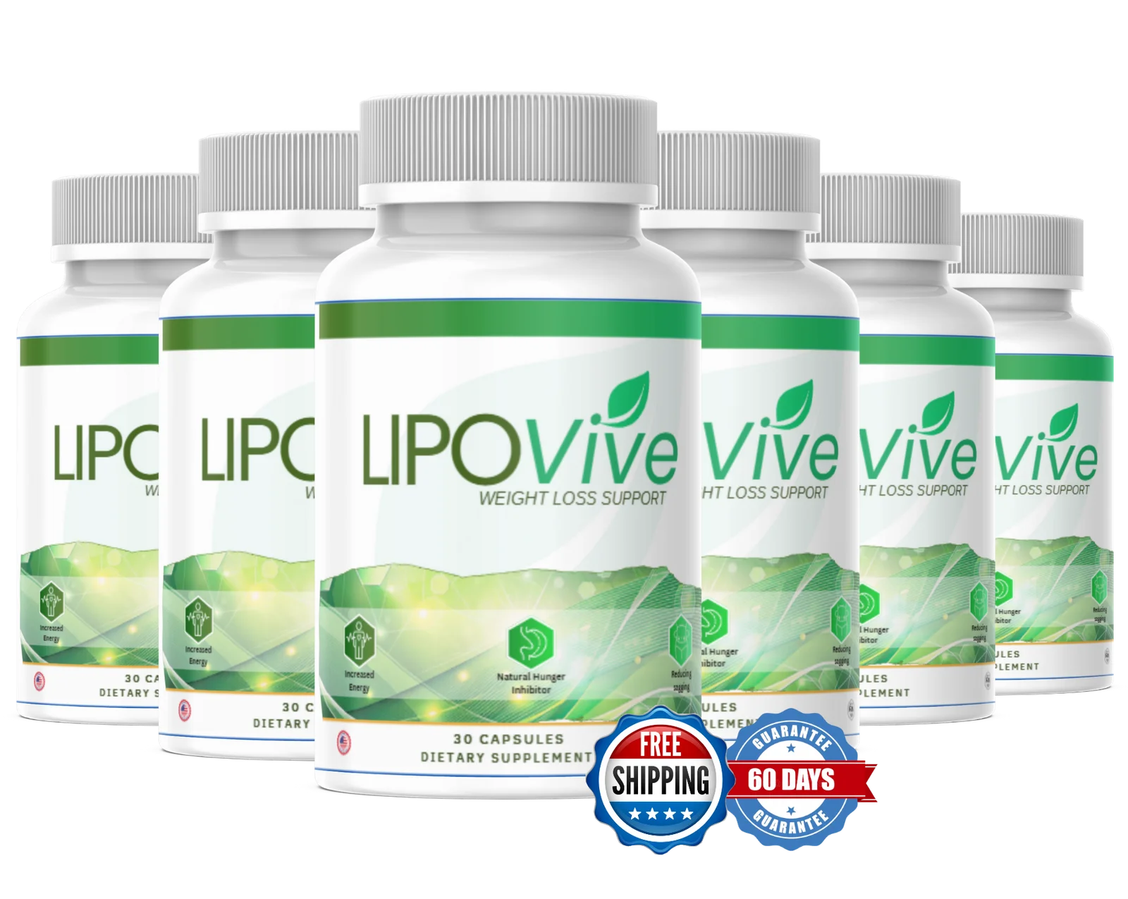 LipoVive 6 bottles